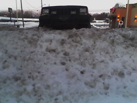 Snow at Taco-Bell