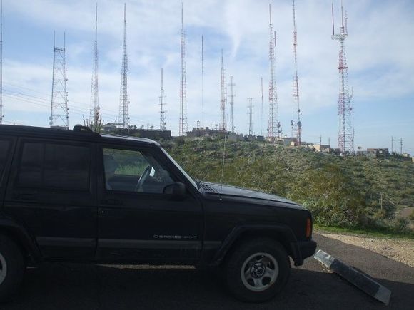 XJ at South Mountain near the Radio Beacons.