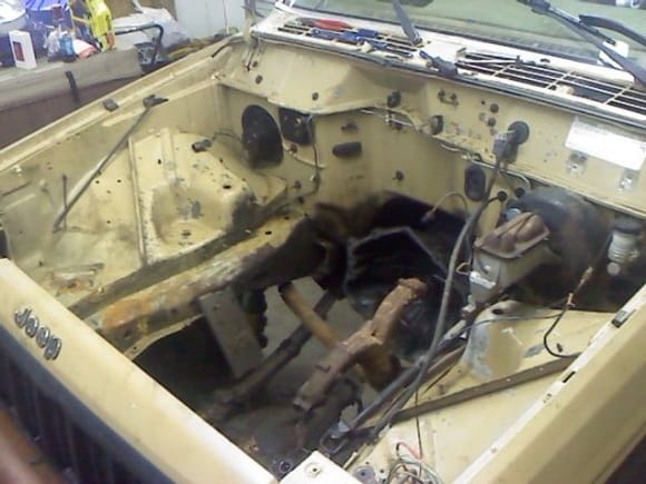 jeep eng bay gutted