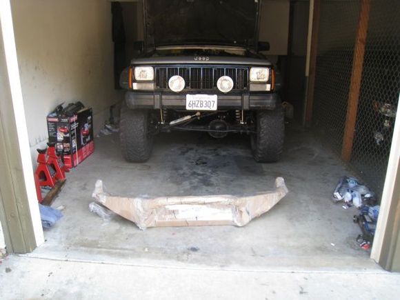 bumper just came in, waiting to be installed