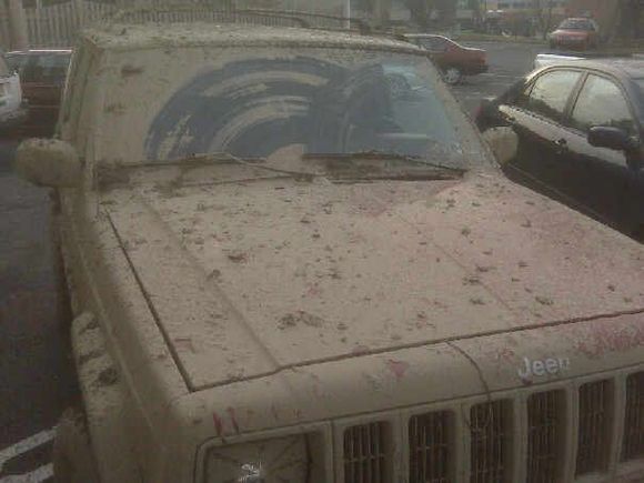 after being hosed off