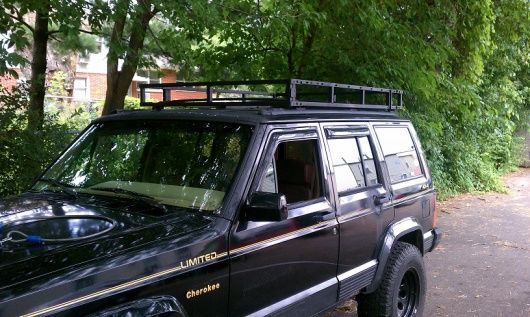 finished roof rack.