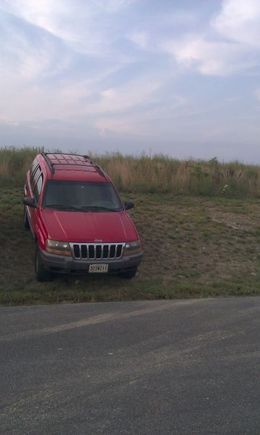 How I parked the wj when there was no parking spots at dinner!