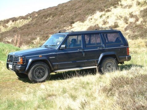 Jeep waiting for mud bath.
