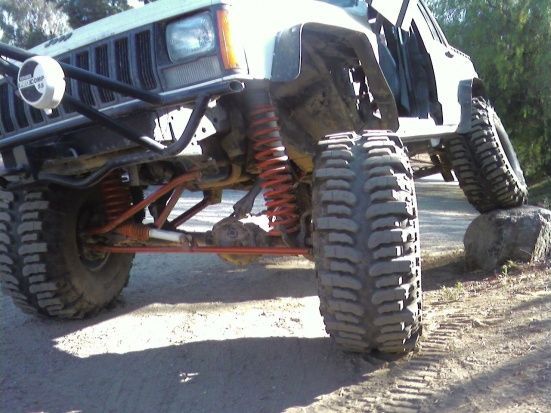 jeep on rock