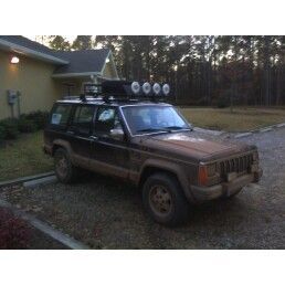 front angle of jeep after mud pit