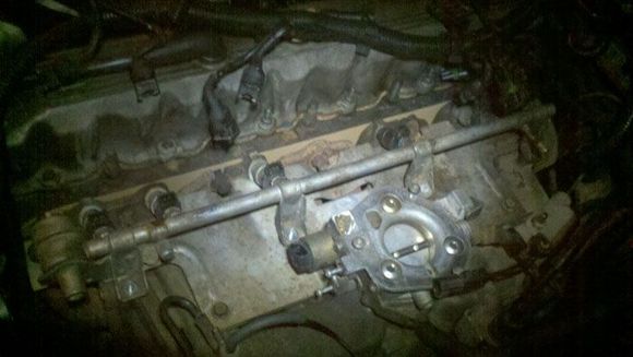 final got the fuel rail installed.