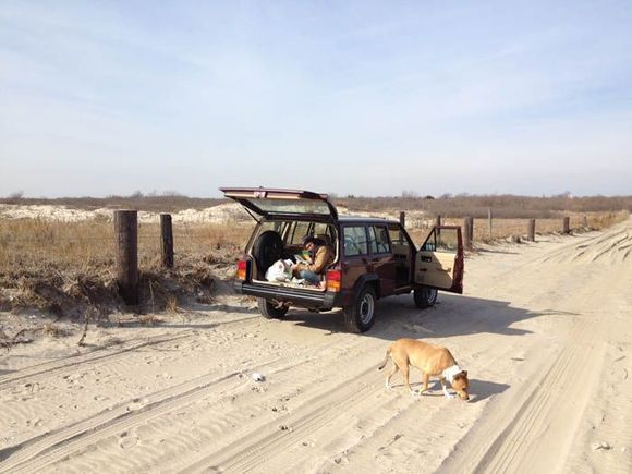 jeep on beach sm