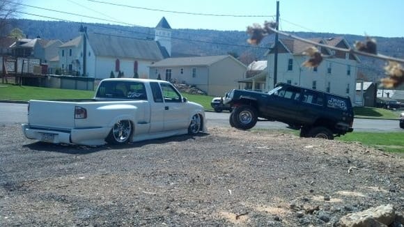 My cousins bagged s-10 and the dozer