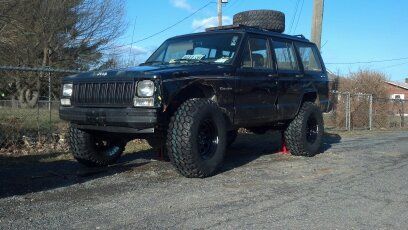 the ole heep with the new wheels and tires