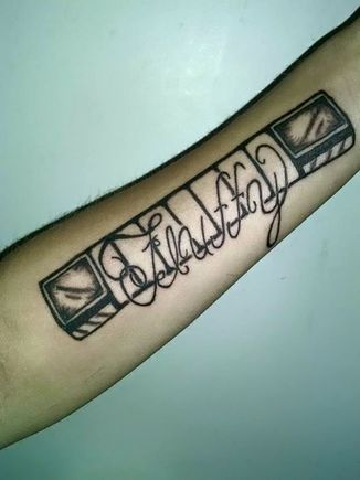 Tat that sh*t so you know its real lol