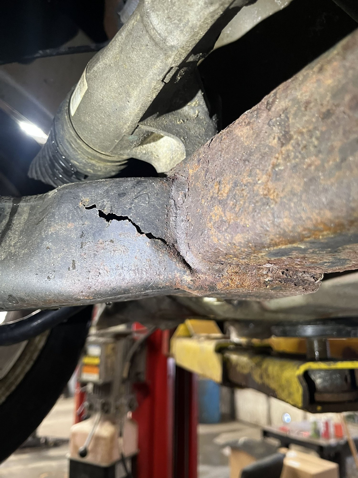 cracked subframe