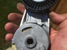 The engine side of the new tensioner