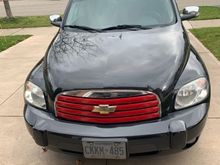 And the chrome grille with the hot rod red bars ! I missed the original look I was going for !