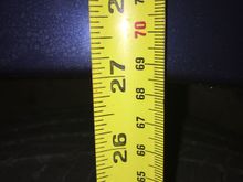 Drivers rear 27 3/8”