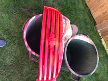 Sprayed the grill, it’s a signature thing!