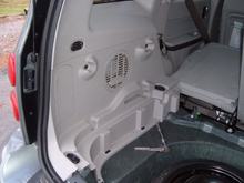 In there behind that grille 