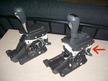 See the wires going up by the red arrow 