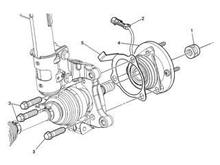 Part #5, perhaps double of that to move the hub out to centre the rotor in the calliper.