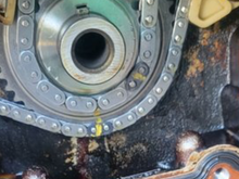 Double check it , don’t forget the engine leans back a little. Use a screw driver thru the #1 spark plug hole! 