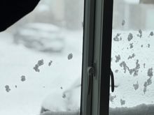 This was yesterday morning’s view from my living room window.