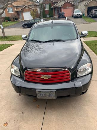 And the chrome grille with the hot rod red bars ! I missed the original look I was going for !