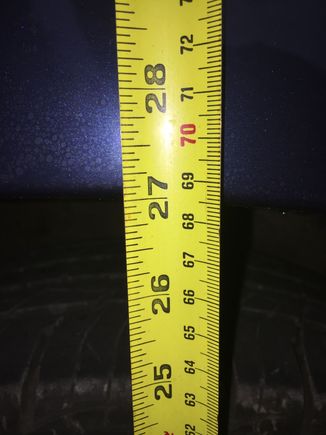 Drivers rear 27 3/8”