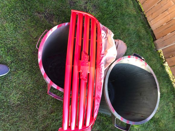 Sprayed the grill, it’s a signature thing!