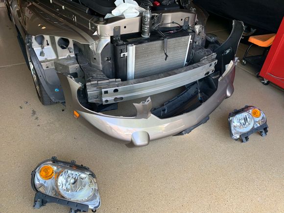 Removed the bumper cover