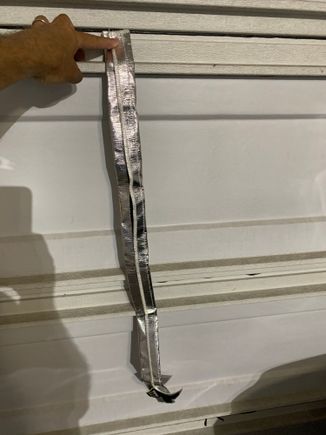 About 3 feet of material 