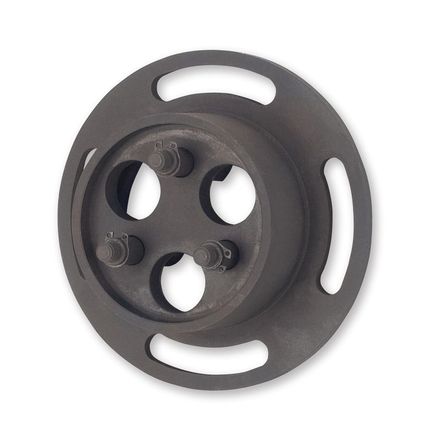 This version of the water pump gear tool is fully circle, we are looking at the gear side of the tool. 