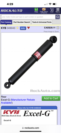 Rear shocks