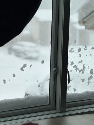 This was yesterday morning’s view from my living room window.