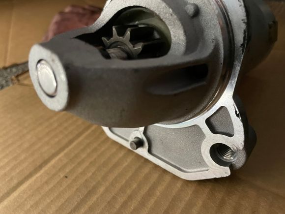 Here is my new starter with pin