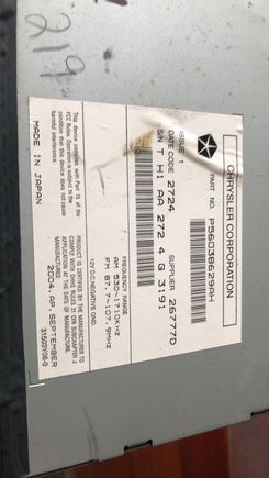 This is the Radio that came from EBAY.