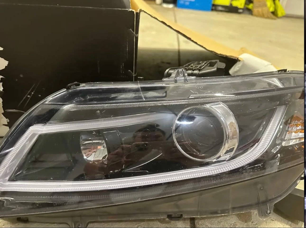 Lights - Aftermarket LED Bar Projector DRL Headlights 12-15 - Used - 2012 to 2015 Honda Civic - Endicott, NY 13760, United States