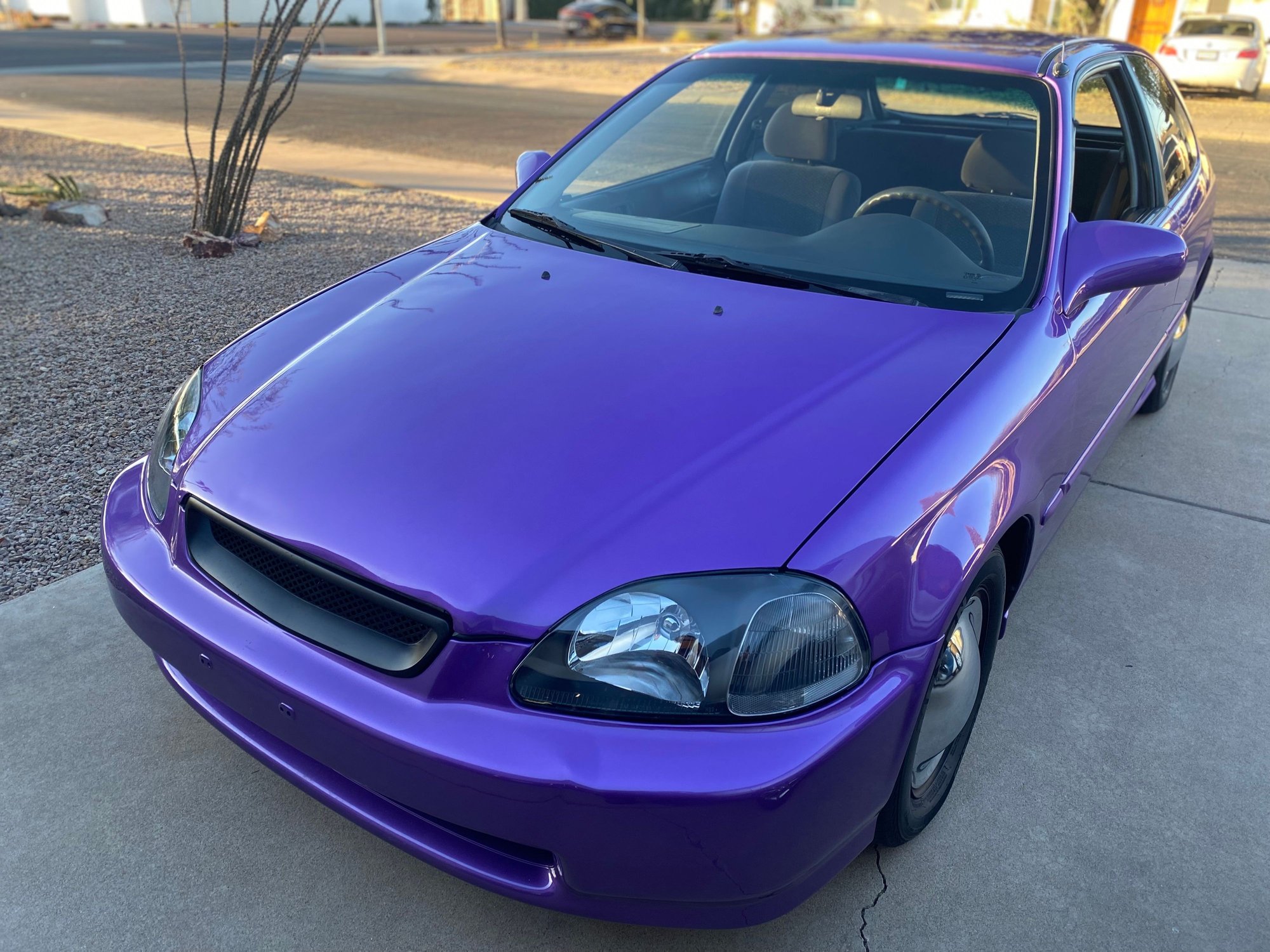 1998 Honda Civic - 1998 Honda Civic DX Hatchback - Used - VIN 2HGEJ6345WH122444 - 128,598 Miles - 4 cyl - 2WD - Manual - Hatchback - Purple - Tempe, AZ 85282, United States