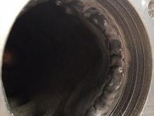 Not enough space to tig the whole outside so we did the whole inside and about 1/2 of the outside.