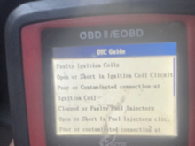 This came up on obd tool before I replaced all the parts I replaced 