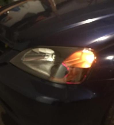JDM Crystal Black Amber headlights