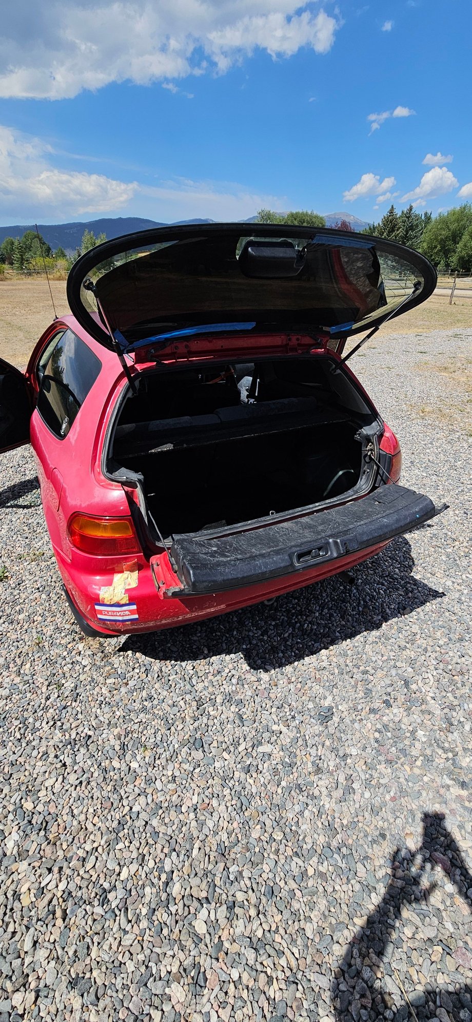 1992 Honda Civic - All original  low miles - Used - VIN 2HGEH2374PH533043 - 101,782 Miles - 4 cyl - 2WD - Manual - Hatchback - Red - Mcallister, MT 59740, United States