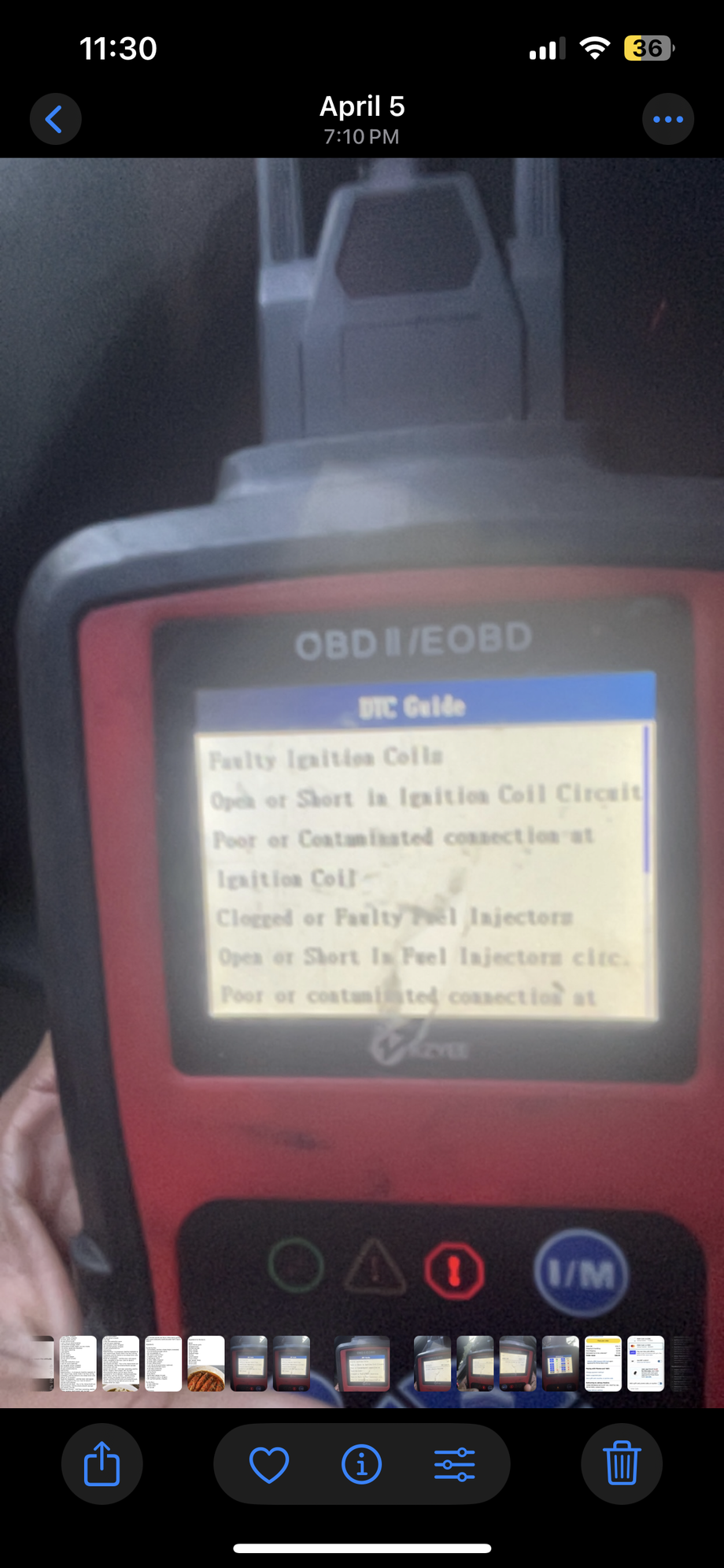 This came up on obd tool before I replaced all the parts I replaced 