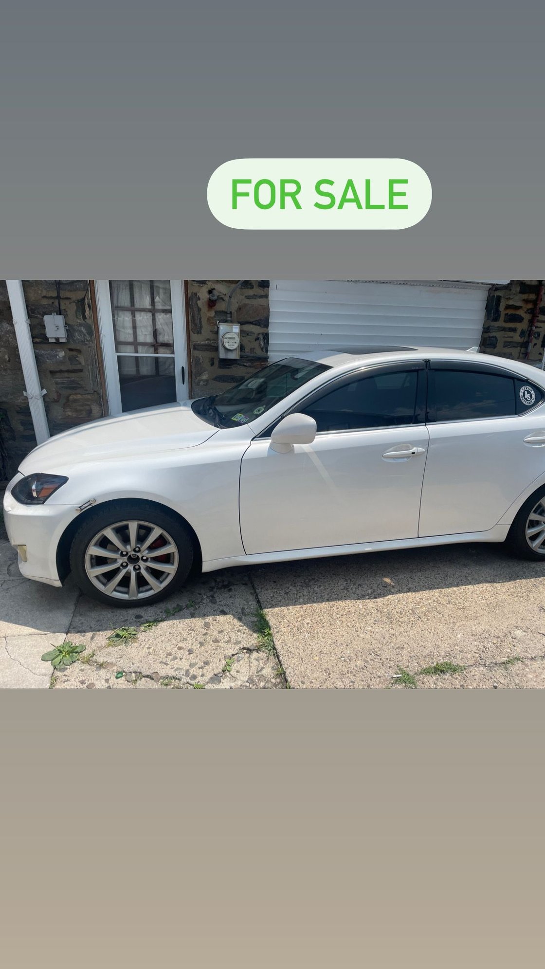 2008 Lexus IS250 - 2008 Lexus is250 awd for sale 6k - Used - VIN JTHCK262385026200 - 145,000 Miles - 6 cyl - AWD - Automatic - Sedan - White - Upper Darby, PA 19082, United States