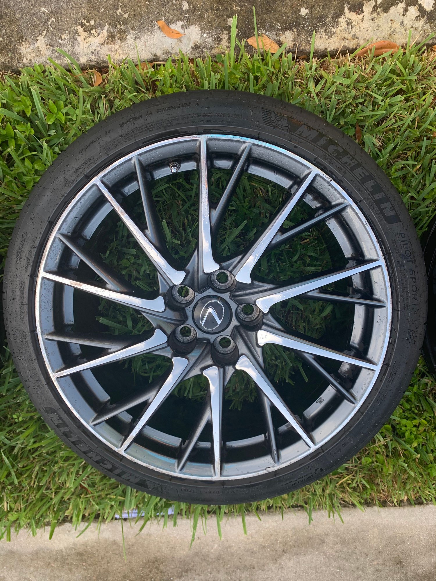 Wheels and Tires/Axles - Lexus RCF 20 Split spoke hand polished wheels Michelin pilot sport 4s - Used - Miami, FL 33193, United States
