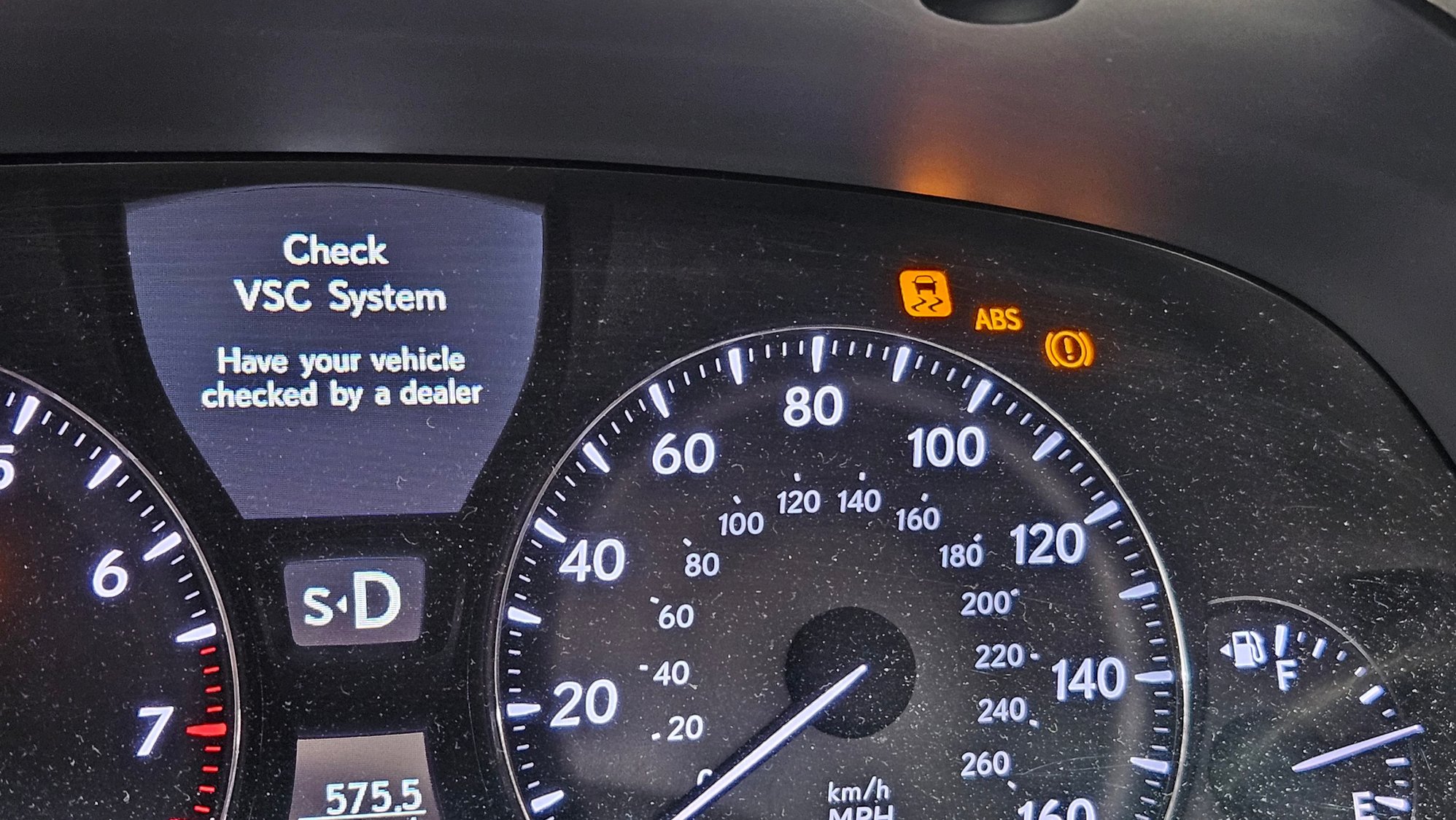 check VSC, ABS, brake system, code c1253, lots of rain ClubLexus