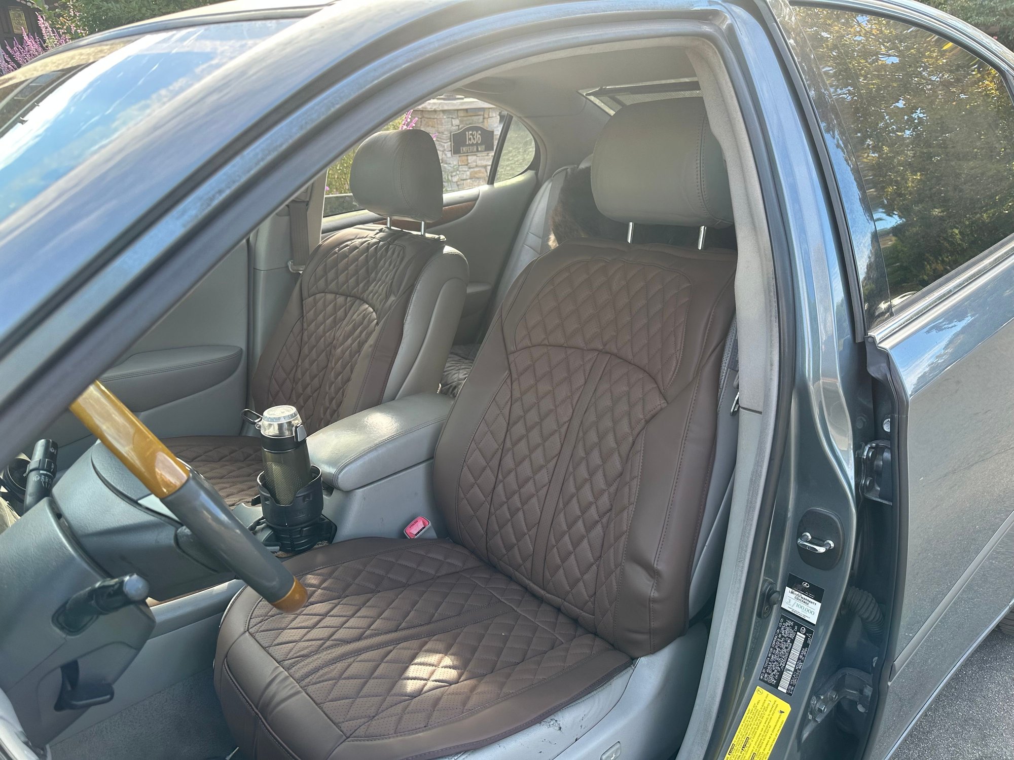 Perforated Leather Seat Covers for [tattered
