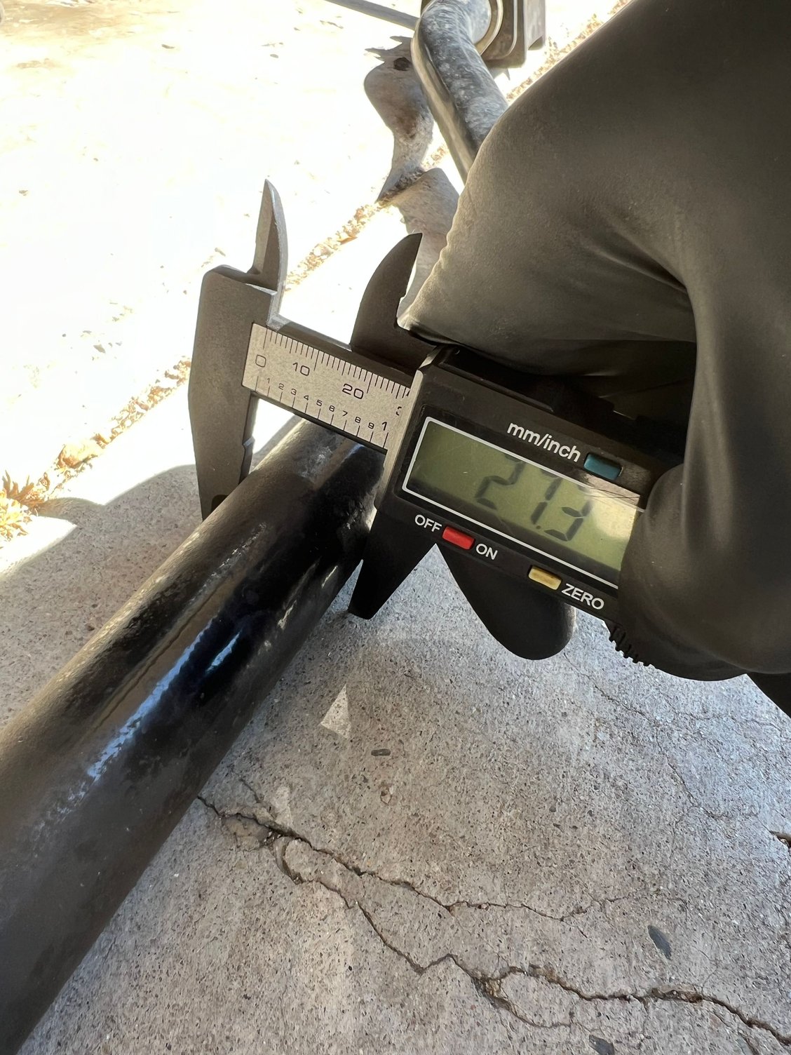 OEM is about 27mm