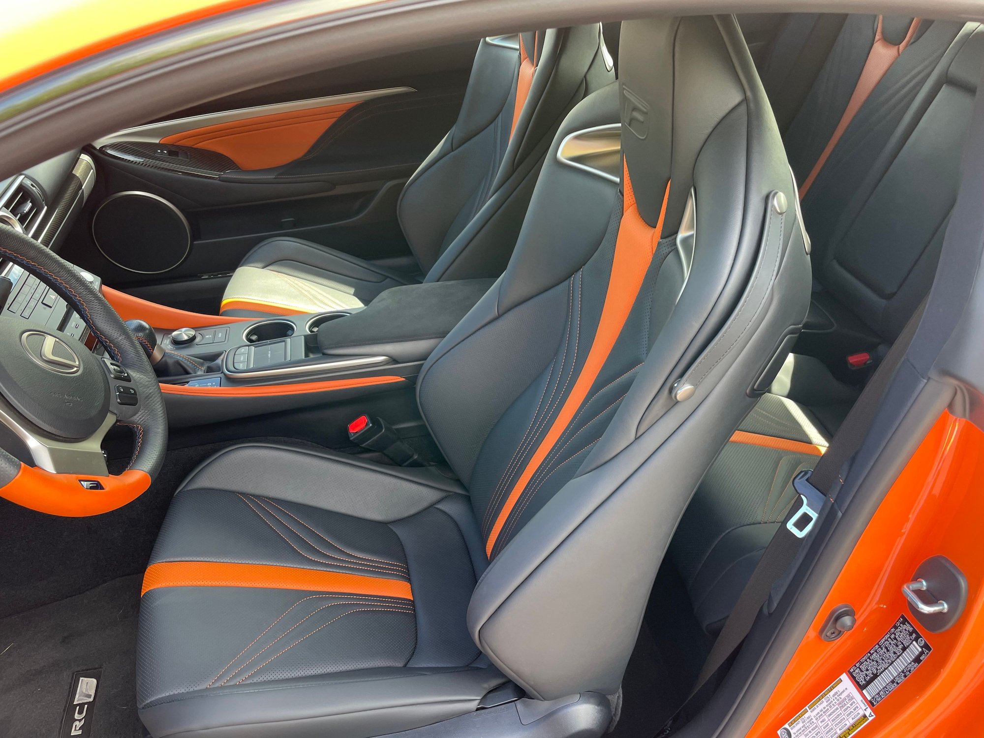 JDM Orange and Black Interior 