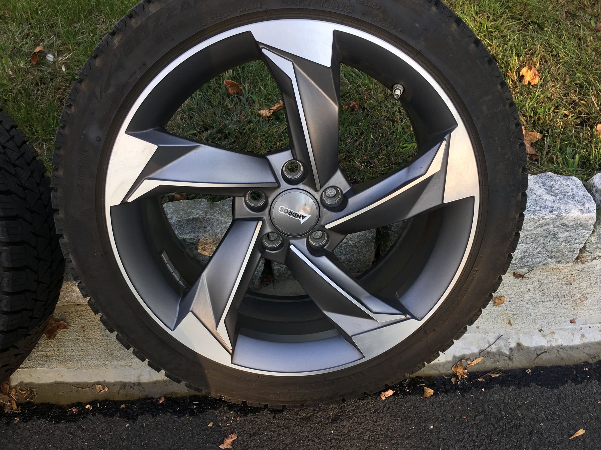 Wheels and Tires/Axles - Bridgestone Blizzak WS90 225/45/R18 + Andros R10 Winter Tire & Rim Package + TPMS - Used - 2008 to 2014 Lexus IS F - All Years Lexus IS - Brooklyn, NY 11230, United States