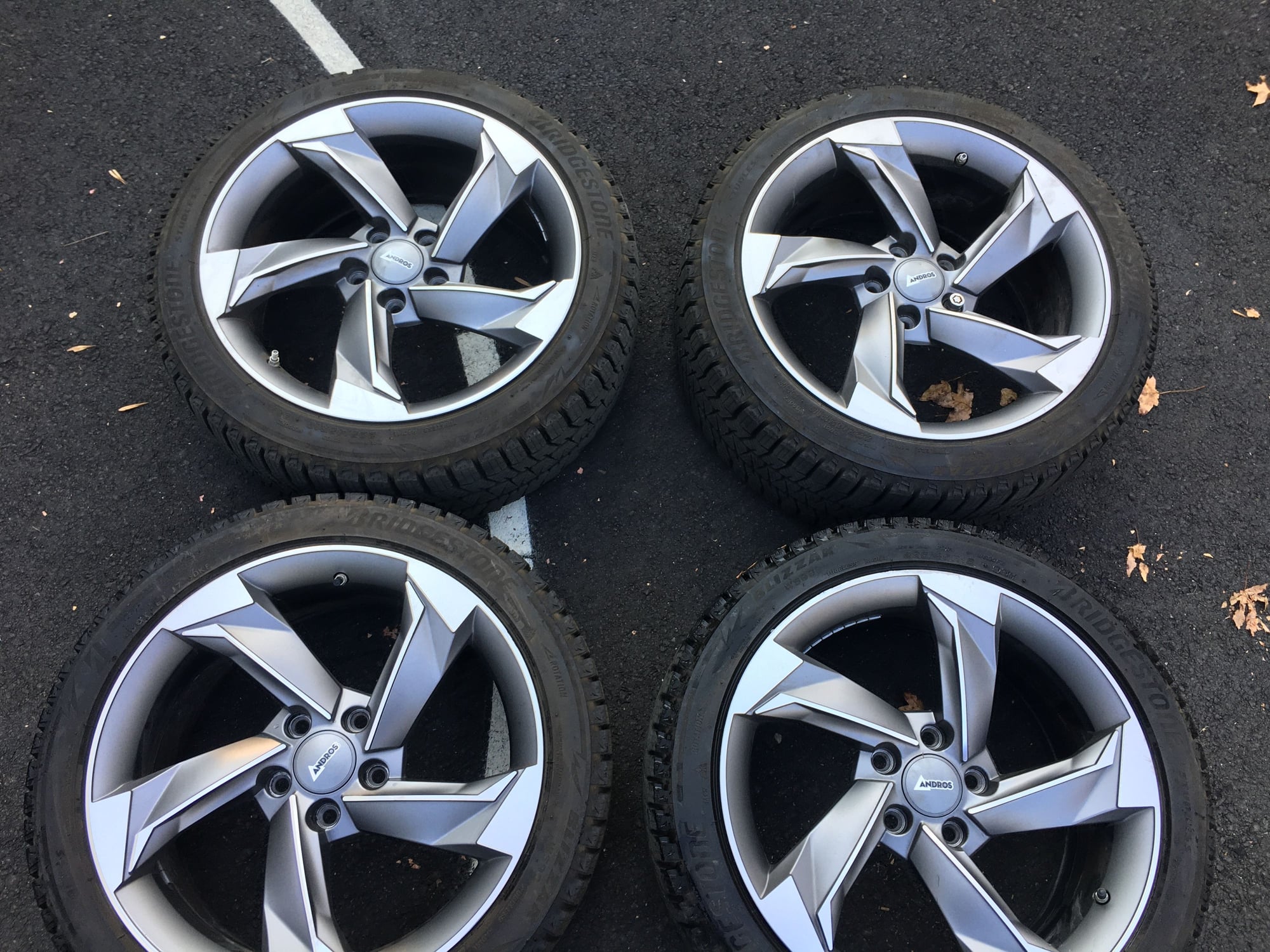 Wheels and Tires/Axles - Bridgestone Blizzak WS90 225/45/R18 + Andros R10 Winter Tire & Rim Package + TPMS - Used - All Years Lexus IS F - All Years Lexus GS F - 2006 to 2024 Lexus IS - All Years Lexus RC F - Oakhurst, NJ 07755, United States